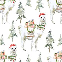 Festive Llama in Cozy
