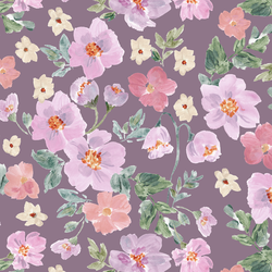 Ivy Gardens in Soft Plum