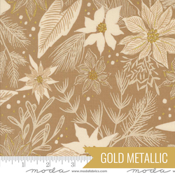 Poinsettia in Mushroom Metallic