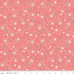 Floral Swirls in Lipstick