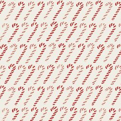 Merry Candy Canes in Christmas Red