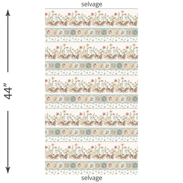 Border Stripe in Cream Multi