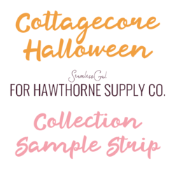 Cottagecore Halloween Sample Strip