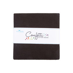 Confetti Cotton 5" Square Pack in Licorice