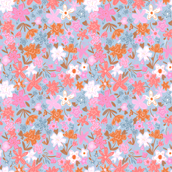 Heavenly Florals in Blue Skies