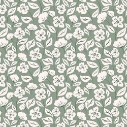 Soft Blossoms in Sage