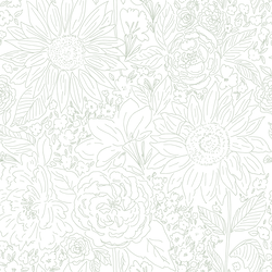 Paperie in Sage Leaf on White