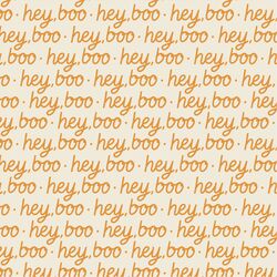 Hey Boo in Pumpkin Orange