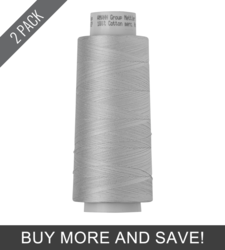 Snowmoon (9150-1090) - Silk Finish Cotton 50wt - 2000 Yards (2 Pack)