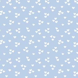 Lovely Hearts in Hydrangea Blue