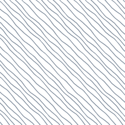 Wonderland Stripe in Blue on White