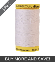 White (9129-2000) - Silk Finish 28 - 267 Yards (5 Pack)