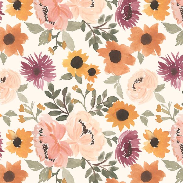Fall Floral in Ivory Autumn