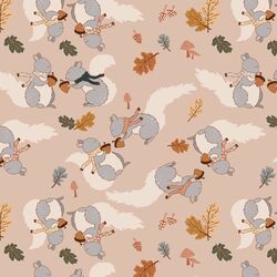 Forest Friends in Autumn Breeze