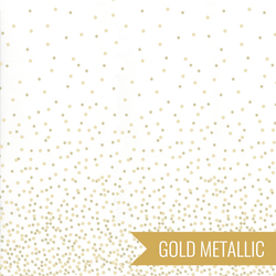 Ombre Confetti Metallic in Off White