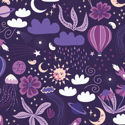 Sea and Space in Purple