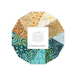 Modern Motion Coastal Batiks Fat Quarter Bundle in B