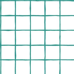 Windowpane in Jade on White