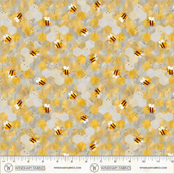 Buzzing Bee in Honeycomb