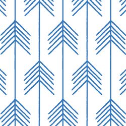 Vanes in Cerulean on White