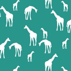 Giraffe Silhouette in Jade