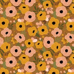 Mischief Garden in Amber Brown