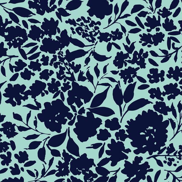 Large Tonal Floral in Cool Breeze