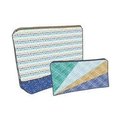 Zip Pouches Panel in Spring