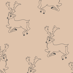 Reindeer in Dusty Pink