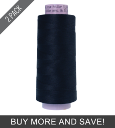 Darkest Blue (9150-0821) - Silk Finish Cotton 50wt - 2000 Yards (2 Pack)