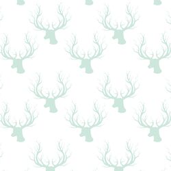 Little Deer Silhouette in Light Green