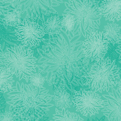 Floral Elements in Seafoam Green