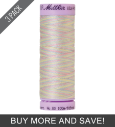 Baby Blanket (9075-9826) - Silk Finish Cotton Multi 50wt - 109 Yards (3 Pack)