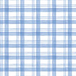 Meadow Plaid in Sky Blue