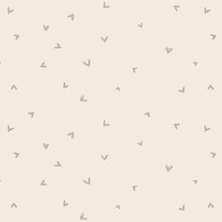 Hearts in Burnished Lilac on Egret