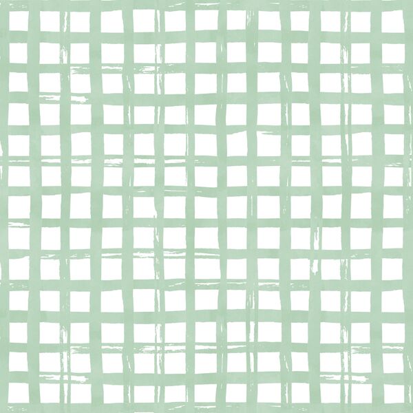 Watercolor Plaid in Spearmint