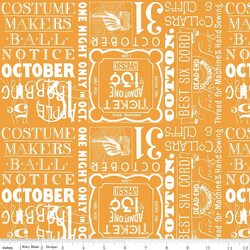 Ticket Text in Orange