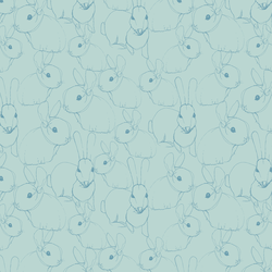Bunny Sketches in Dew