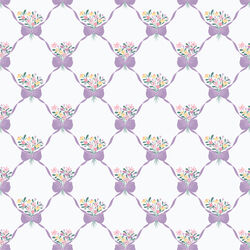 Bouquets and Bows in Purple