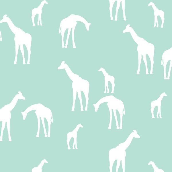 Giraffe Silhouette in Aloe