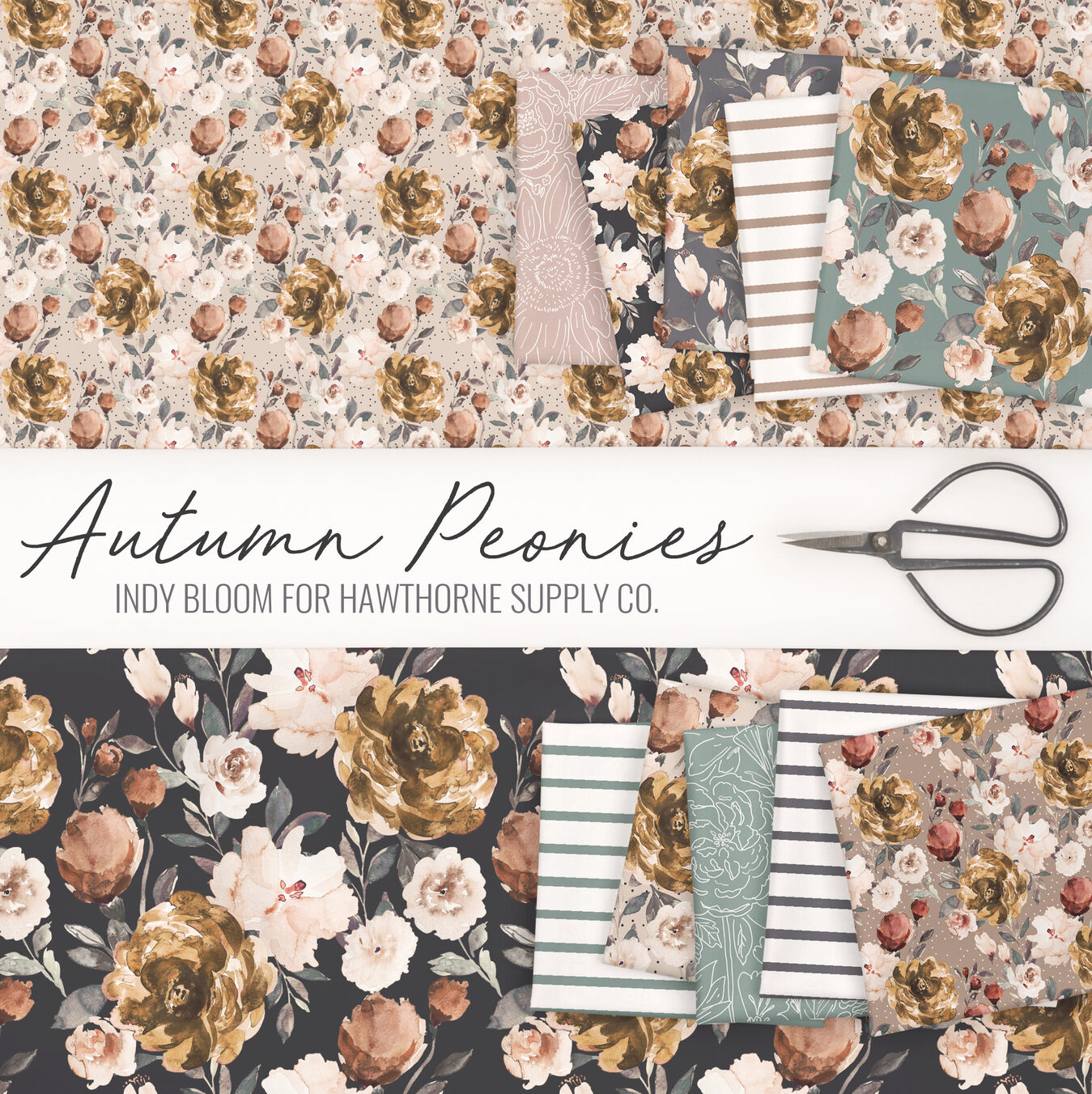 Autumn Peonies Poster Image