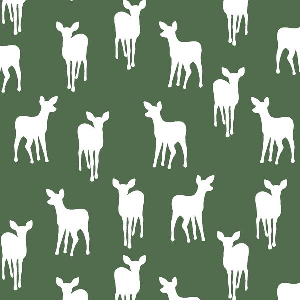Fawn Silhouette in Kale