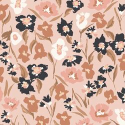 Large Painted Meadows in Blush