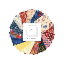 Spark of Celebration Old Glory Batiks 10" Square Pack in B