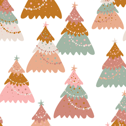 Large Christmas Trees in White