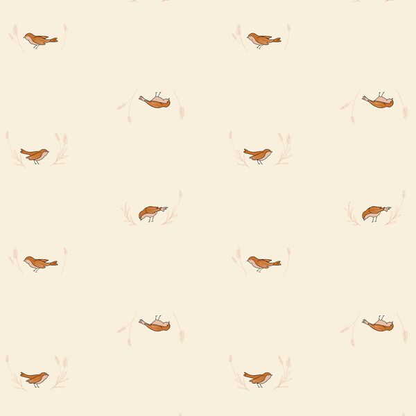 Happy Robin in Cream