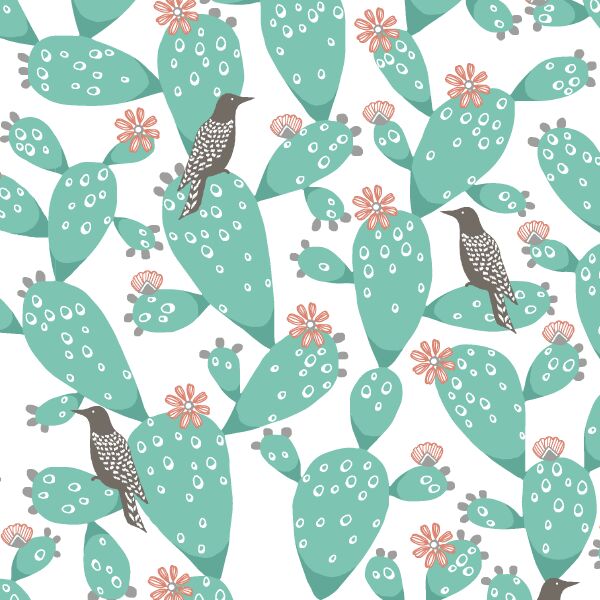 Prickly Perch in White