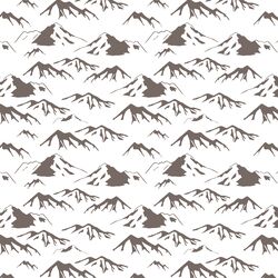 Mountain Range in Woodland Stone
