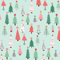 Christmas Tree Forest in Iced Mint