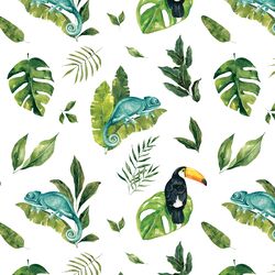 Jungle Friends in White